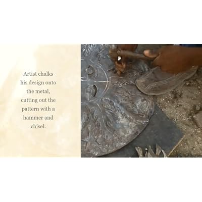 Mini Octopus Sea life Wall Artwork, Nautical Beach Hanging Decor, Handmade Recycled Metal Art from Haiti 11.5 x 12… 51FxZamdimL