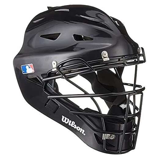 Wilson Prestige Catcher's Helmet, Black, Small/Medium