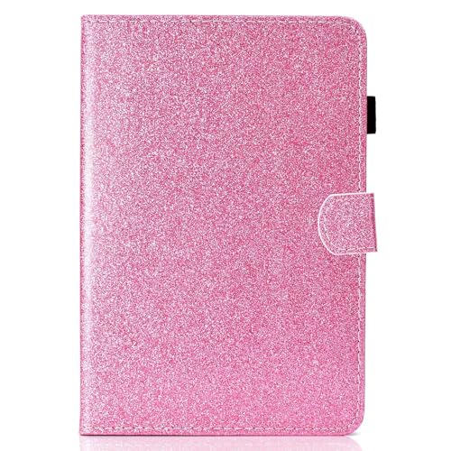 DayQiQiPu Custodia per Kindle Paperwhite Gen Uscita pelle PU con Supporto Motivo Brillante Cover Flip Folio Copertura con Portafoglio e Auto Rosa