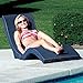 Pool Mate Luxury Swimming Pool Patio Chaise Lounge Chair, Blue