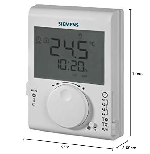 SIEMENS - RDJ100 Raumtemperatur-Regler mit Tagesschaltuhr und grosser LCD-Anzeige