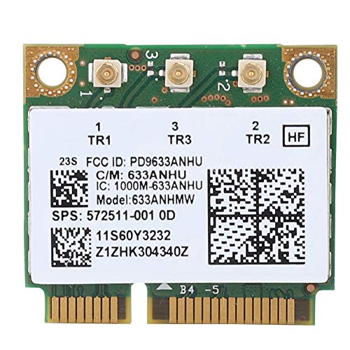 Tarjeta de Red Intel 6300AGN, Tarjeta de Red WiFi de Alta Velocidad para Lenovo Thinkpad T420i T420S, 450Mbps, Mini Adaptador de Tarjeta de Interfaz PCI-E