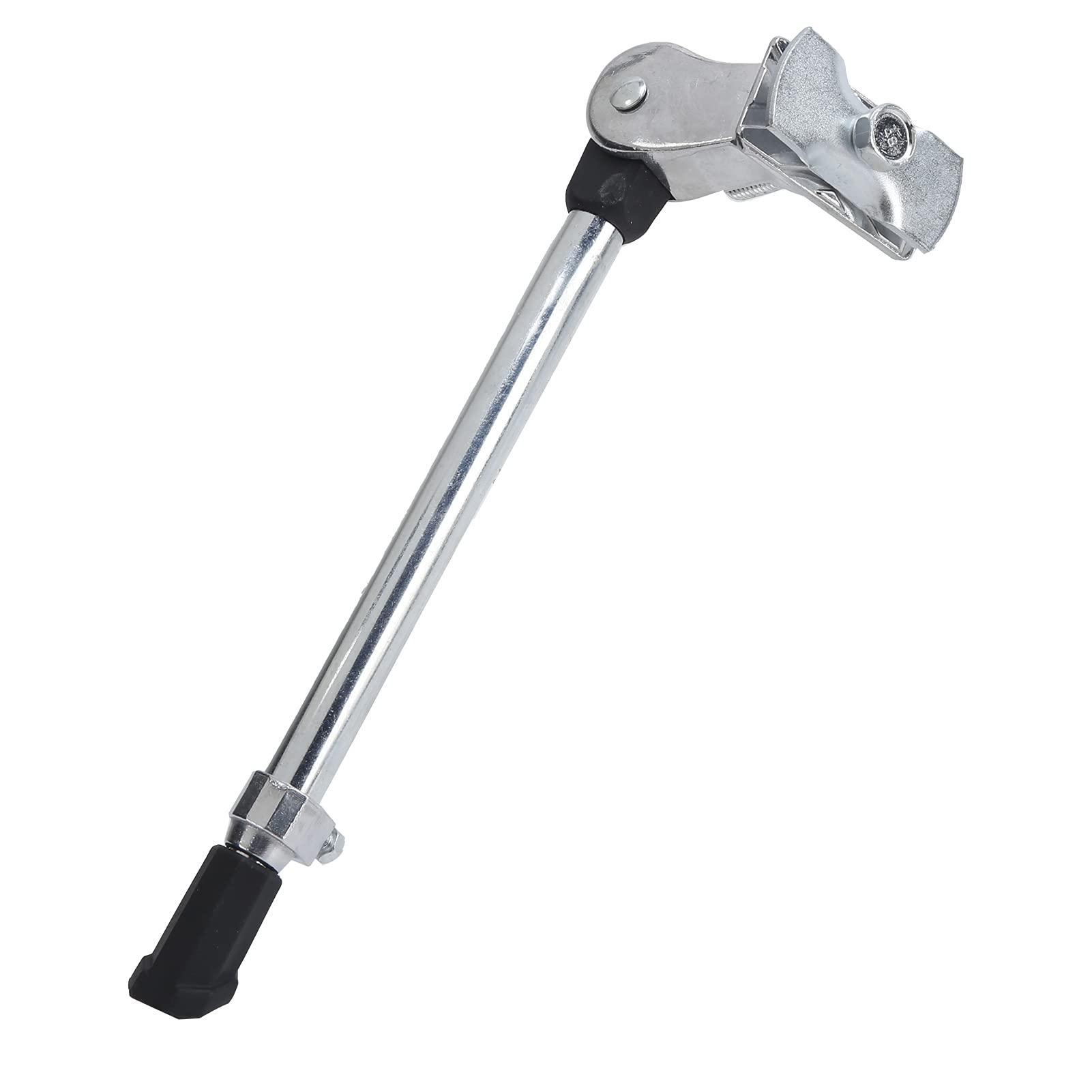 BORDSTRACT Bike Kickstand, Adjustable Aluminium Alloy Side Standing Support Foot for Bicycle Mountain Bike Road Bike of 24-27 Inch(Silver)