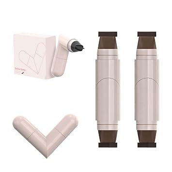 Rotating Waterproof Winged Eyeliner Stamp Pen, 2026 New Foldable Eyeliner Stamp Gel Pencil Set, Quick Dry Smudge-proof Liquid Liner Long-lasting Lazy Makeup Tool for Beginners Brown*2