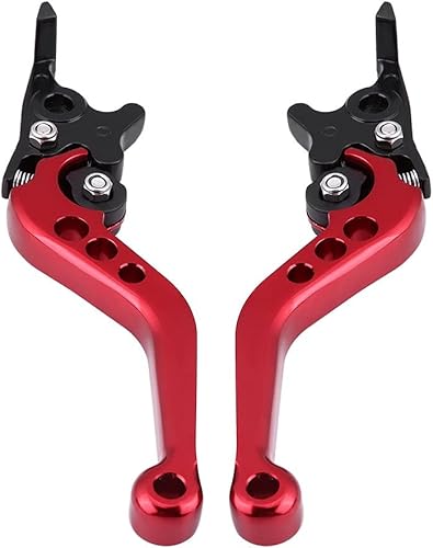 Palanca de freno de doble disco, 1 par de 4 colores universal CNC aleación de aluminio modificación de motocicleta palanca de freno de disco doble