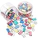 Produktbild Foldback Klammern, Foldback-Klammern Büroklammern Foldback Klemmen Klammer Vielzweckklammern Papier Bunte Metall Binder Clips Papierklammern für Fotos Notizen Briefpapier Bürobedarf (25mm (96 Stück))