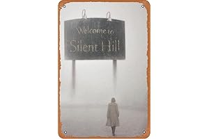 Silent Hill Retro Metal Tin Sign Wall Home Wall Art