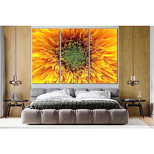 Toile fleurs blanches ZELLART №SL727 pour décorer un salon lumineux
