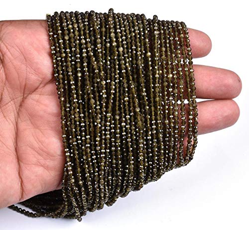 Perles de œil de chat facettées de qualité AAA pour création de bijoux raffinés