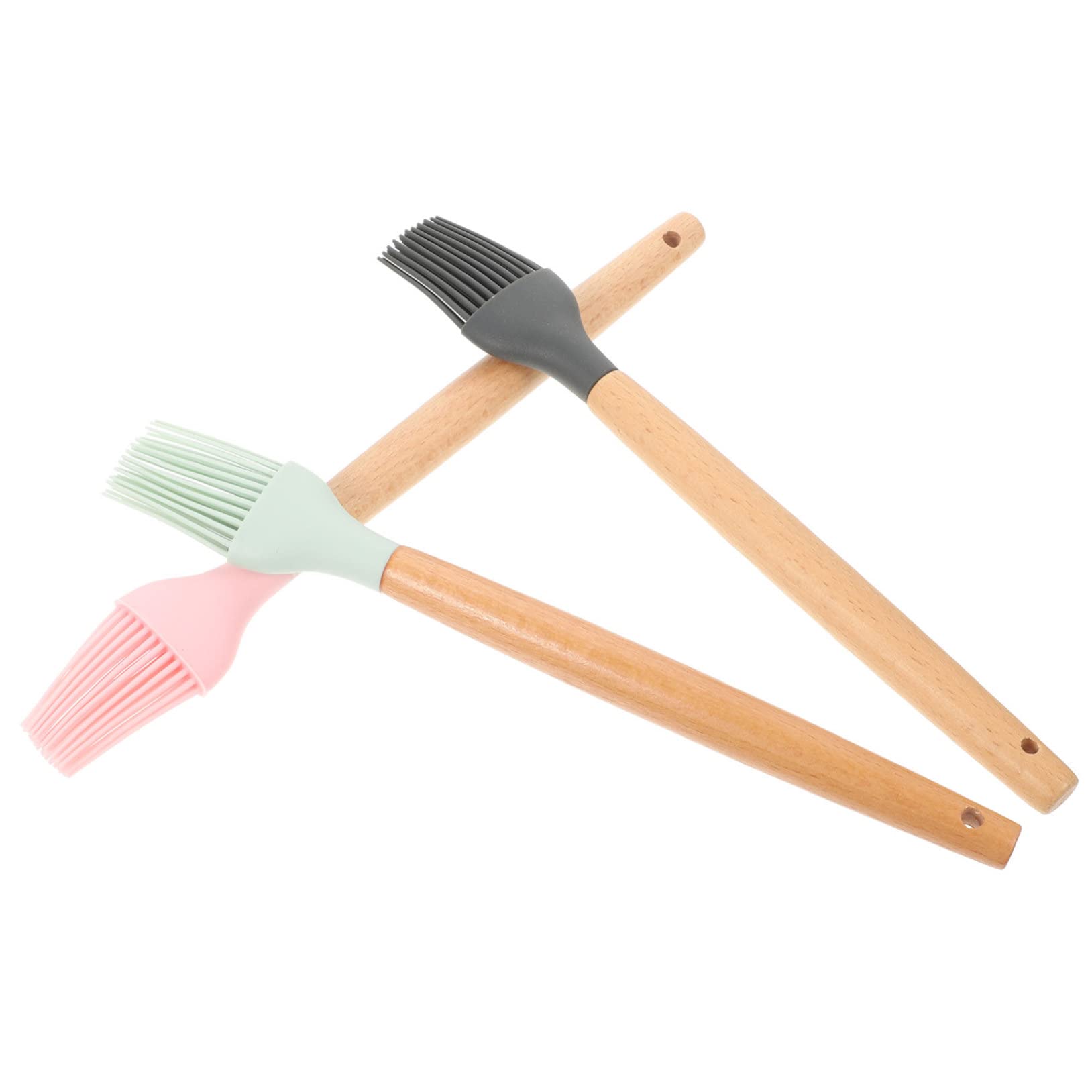 Happyyami 3Pcs Silicone Basting Brush Heat Resistant Cooking Oil Brush for Baking Grilling and Barbecue Safe Food Grade Silicone Deep