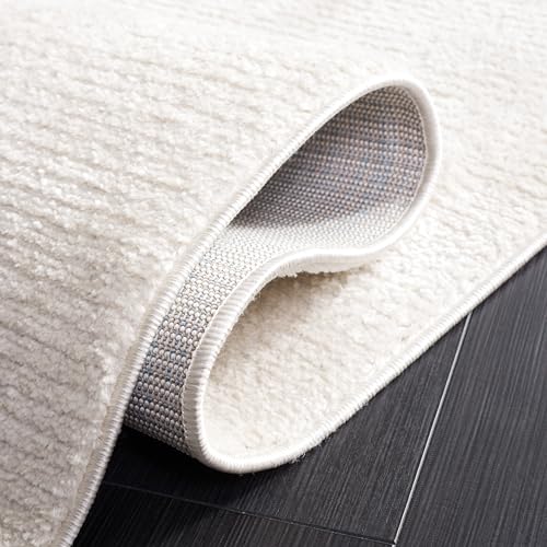 Tapete decorativo rectangular 9' x 12' Ivory Polyester miniatura 6