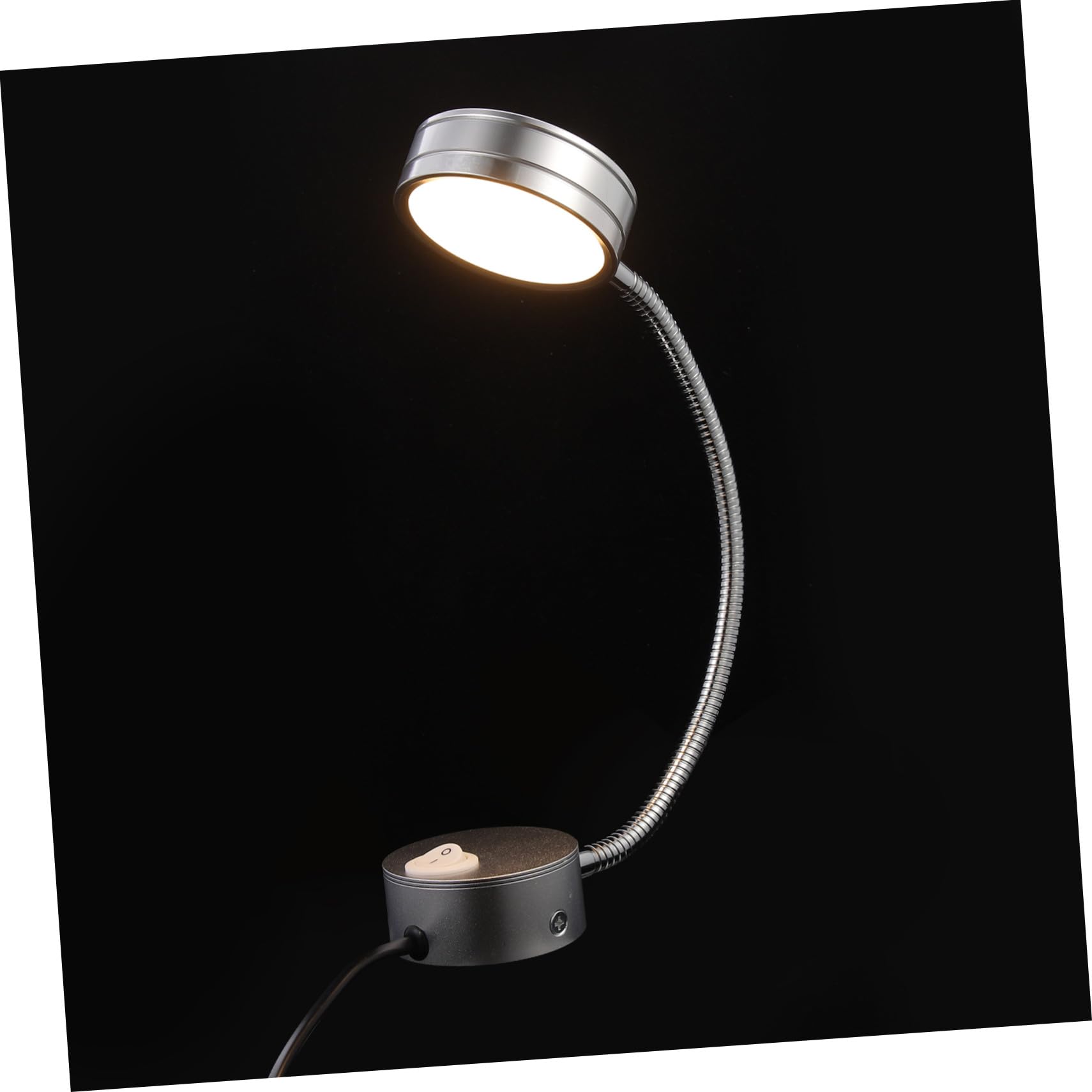 Lámpara de Lectura LED Flexible para Cama de Pared y Dormitorio | Cuello de Cisne Flexible, Aluminio Plata, Uso en Dormitorio y Escaleras, Estilo Elegante y Sencillo