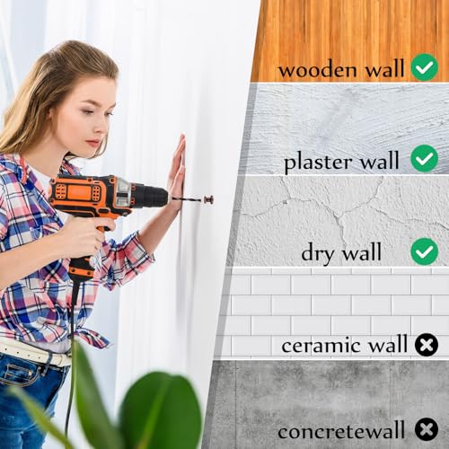 Image of Watersay 50 Pcs Double Headed Picture Hanging Nails Long Push Pins for Wall Thumb Tacks Wall Hooks Decorative Picture Hanging Nails for Home Office Photo(Red Bronze,Gongzi)