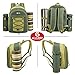 ALLCAMP Picnic Backpack for 2 with Cooler Compartment & Fleece Blanket and Tableware (Green)