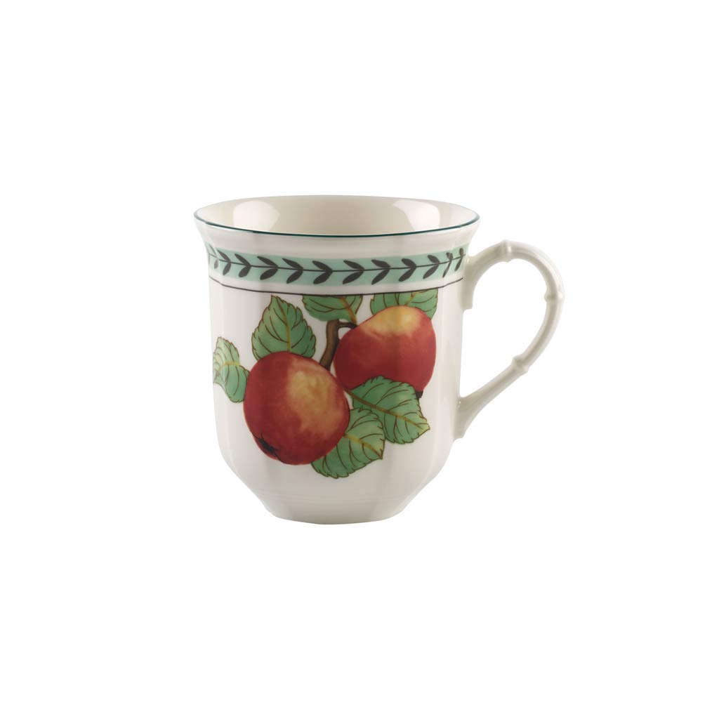 Villeroy & Boch White French Garden Modern Fruits Jumbo Mug "Apple", 480 Ml, Premium Porcelain, /Coloured