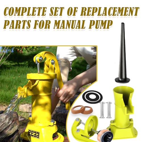 YUJUVI Ersatzkolben für Schwengelpumpen Typ 75 mit Nasenstechventil Bolzen Satz Kolben Komplett für Wasserpumpen Typ 75 mit Zusätzlichem Dichtungsring komplett Gartenpumpe Handschwengelpumpe Handpumpe