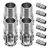 DIKACA 10 Stück Teiliges Lampenfassung Metallklammer mit Gewinde Verschleißfest und Vielseitig Kompatibel für Innen Außenbeleuchtung Sicherer Halter für Glühbirnen und Leuchten