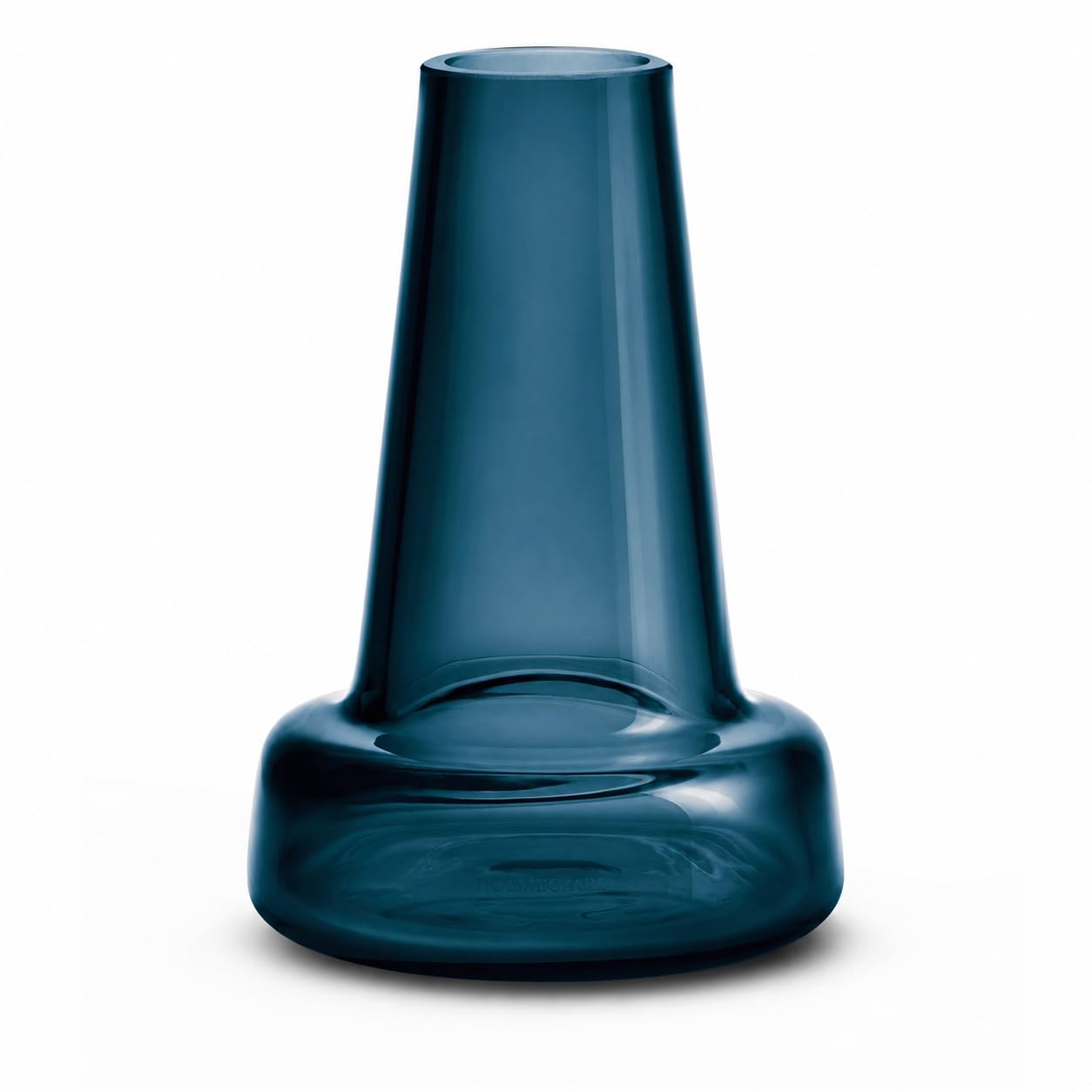 Holmegaard Vase 9x9x13.2 blue