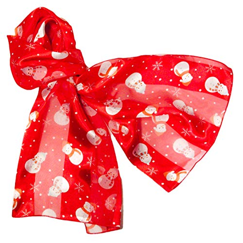 Cute Snowmen Christmas Holiday Scarves