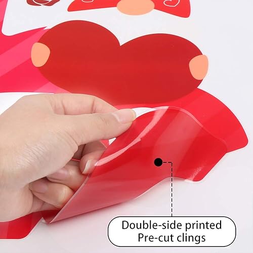 Miniatura 3 de CCINEE Pegatina adhesiva para ventana para decoración del hogar (corazón 3)