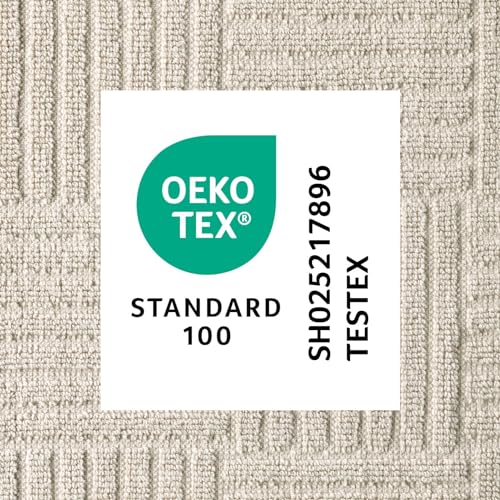 TOWN & COUNTRY BASICS Basketweave Terrycloth Kitchen Towel 4-Pack Set, Absorbent 100% Cotton, Machine Washable, Grey, 16"x28" - Image 5