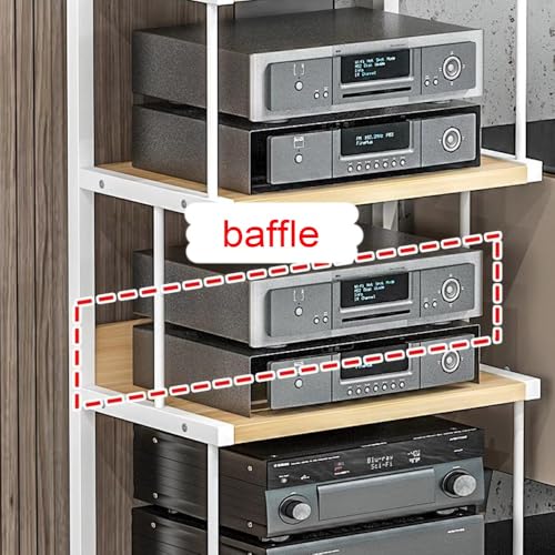 Support de rangement multimédia AV et meuble TV d'angle compact hauteur 45 cm - 6
