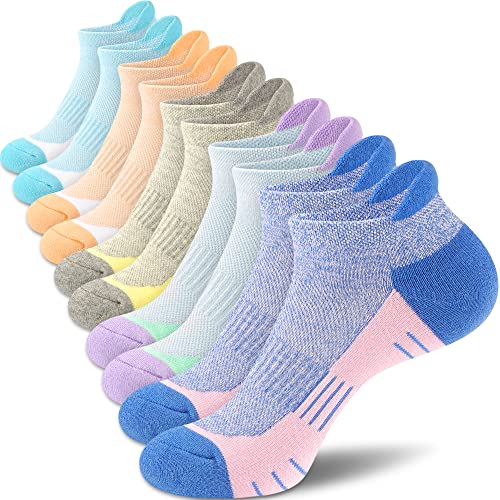 Ankle-Socks-Women-Athletic-No-Show-Socks-Running-Comfort-Cushioned-5-Pairs