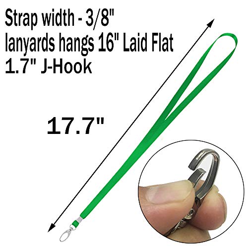 50 Pcs Lanyards Green Lanyard For Id Badges Nylon Lanyard Bulk Clip Swivel Hook For Office Id Badges Key Chains #TOP5