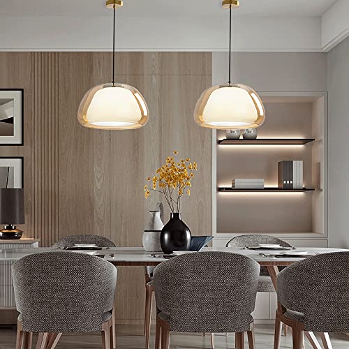 Lustre E27 en verre pour éclairage de restaurant et chambre - 6