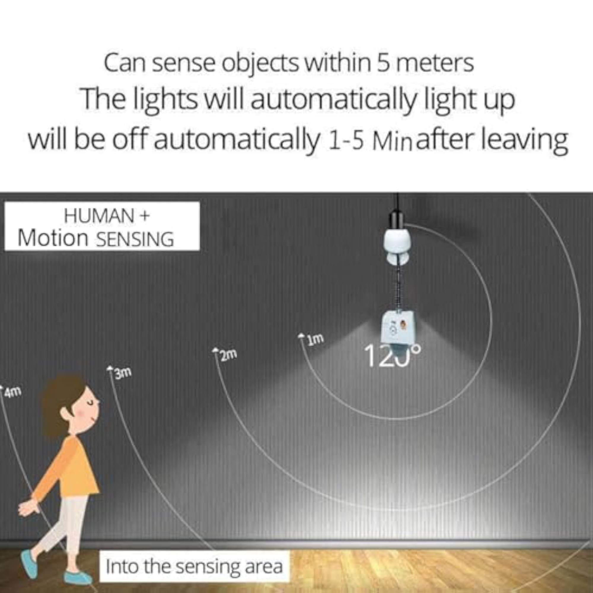 Motion Sensor Bulb Holder B-22, Automatic Night Sensor