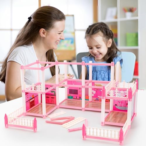 Image of Barbiieee 14-Room Luxury Doll House Playset with Furniture for Kids 6+