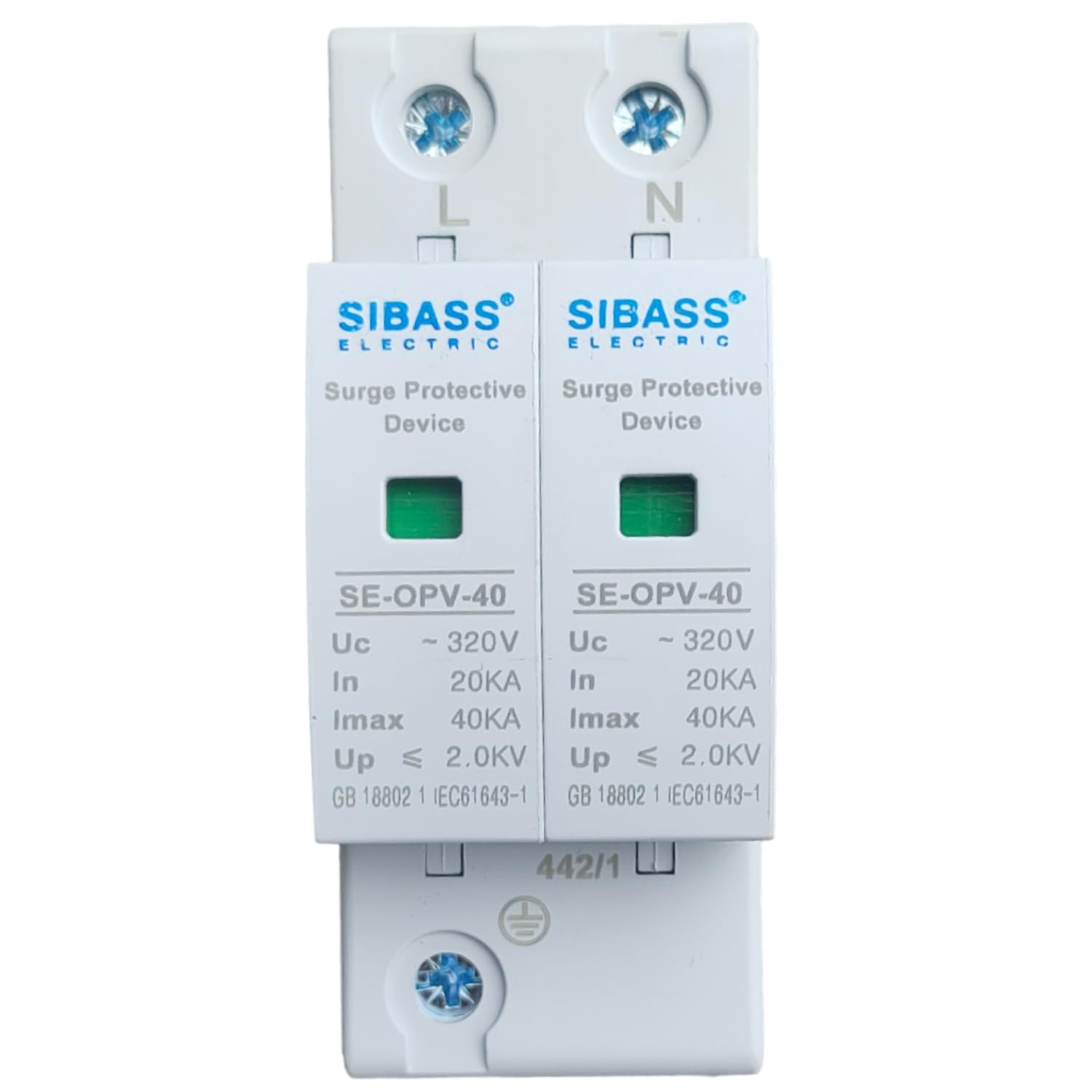 Kenbrook Solar Sibass AC SPD Surge Protection Device 320V 2 Pole (Single Phase) - Image 2 thumbnail