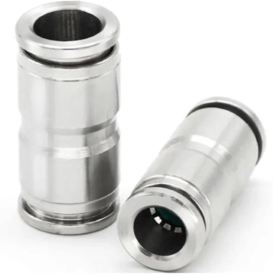 Pneumatic Connectors Air Hose Fittings 304 Stainless Steel PU PY PE 6mm 8mm10mm Quick Release Pipe Fitting Pneumatic Accessories(PU,8mm)