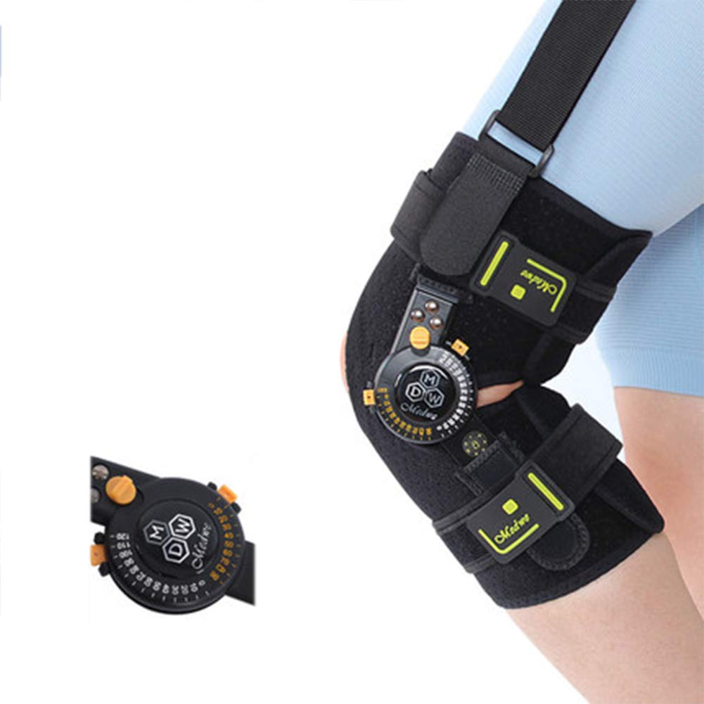 NGDFGR Adjustable Rom Hinged Knee Brace, Best Knee Brace For Acl, Stability Joint, Arthritic Knee, Sports Injury Recovery & Protection