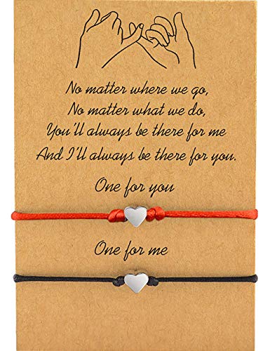 DESIMTION Boyfriend and Girlfriend Bracelets Distance Matching Boyfriend and Girlfriend Bracelets Couple Gift