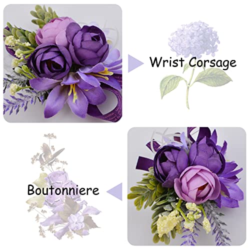 URROMA Wrist Corsage and Boutonniere Set - Image 3