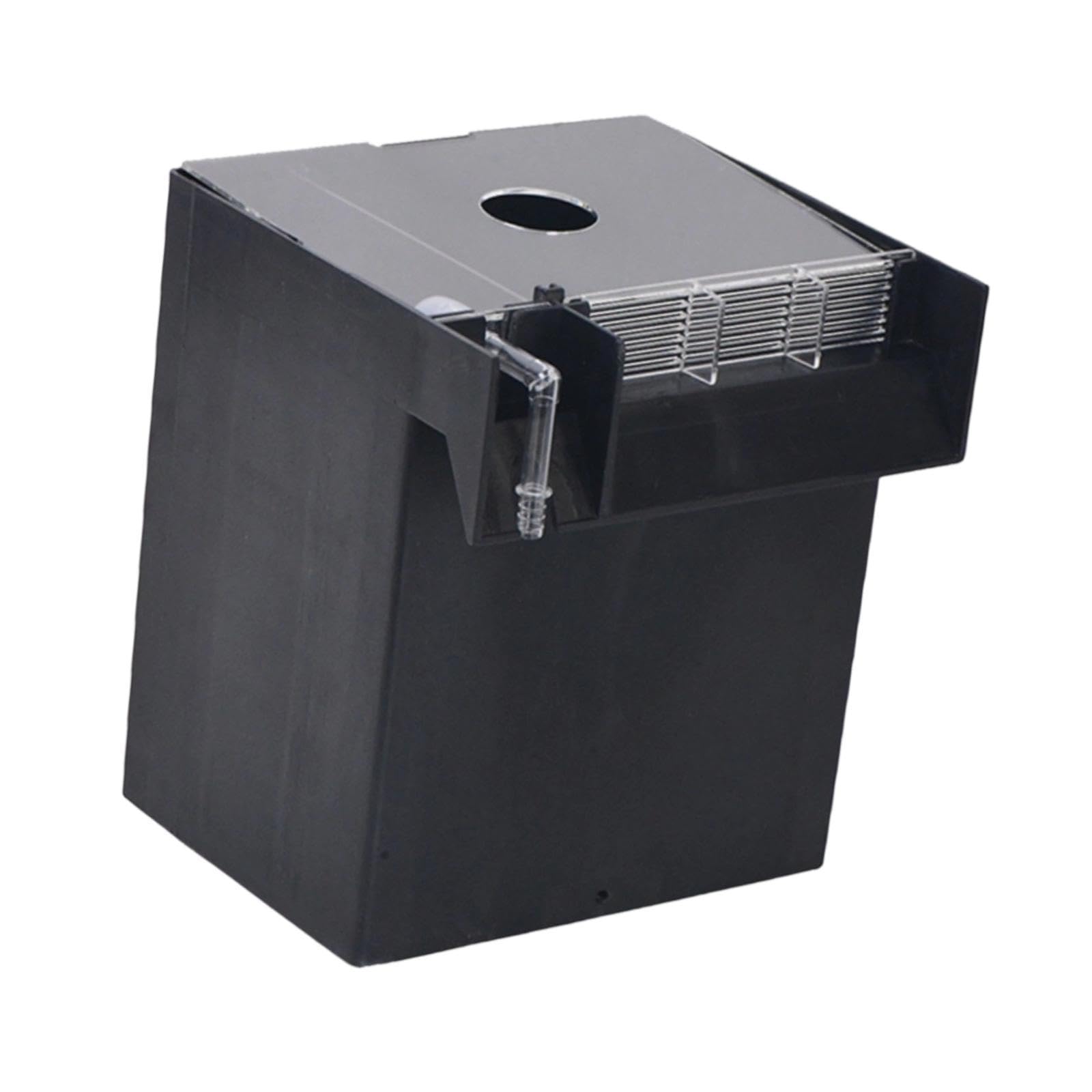 Aquarium Boîte Éleveur pour Poissons Boîtier de Protection pour Jeunes Poissons Boîte à Filtre Média pour Aquarium Boîte Hatchery pour Filet D, Noir