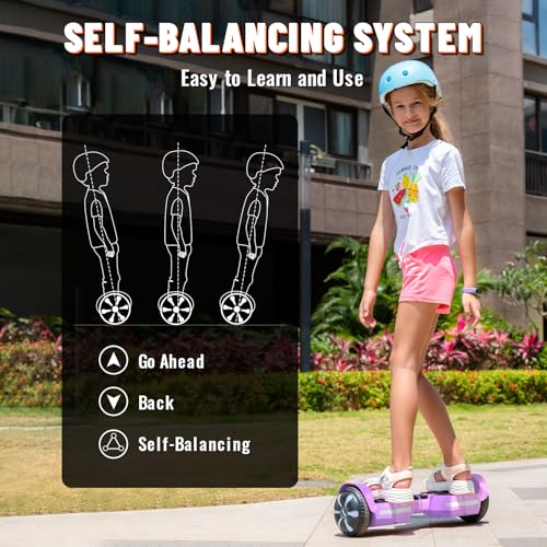 Image of SIMATE Scooter, Bluetooth Speakers and LED Light-Up Wheels, APP Control, Dual 250W Motors, 8.5 mph Max Speed & 8.5 Miles Max Range, Gifts for Kids Adults Girls Boys