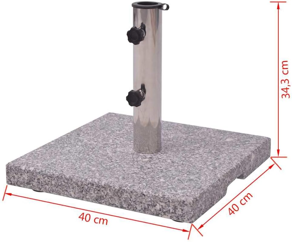 vidaXL Patio Parasol Base, Sturdy Umbrella Stand, Fun Outdoor Stability for Shade on Your Deck!