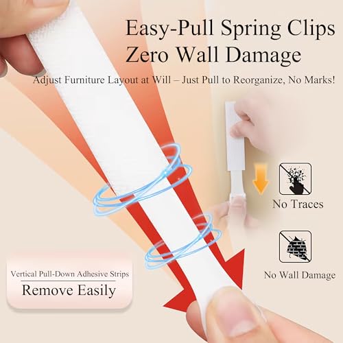 Image of Large Picture Hanging Strips Heavy Duty,24-Pairs(48 Strips),Damage-Free Wall Hangers for Frames, Art, Photos & Home Decor- Works on Painted Walls, Tile, Glass & More