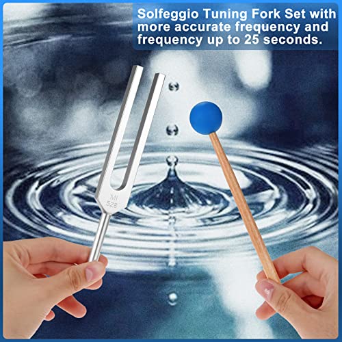 9 Packs Solfeggio Tuning Fork Set, Chakra Tuning Forks For Dna Healing, Balancing, Vibration, Sound Therapy, Mind Body Therapy (174 Hz, 285 Hz, 396 Hz, 417 Hz, 528 Hz, 639 Hz, 741 Hz, 852 Hz, 963 Hz) #TOP3