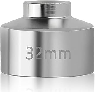Hanabitx Herramienta de llave para filtro de aceite de tubo de 32 mm, herramienta para extracción rápida de filtro de aceite de acero, herramienta para toma de filtro de aceite de transmisión de 3/8