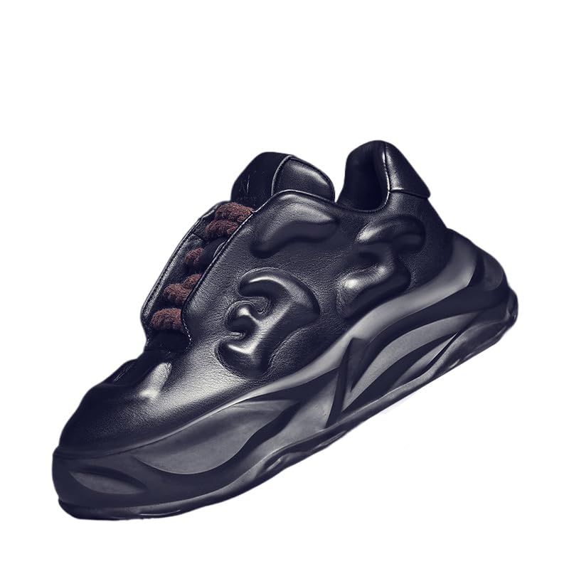 Men's Fashion Platform Sneakers Multi-Functional Casual Shoes, Vintage/Trendy Style