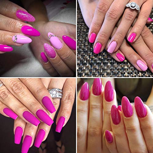 Vishine Gel-Nagellack Starter-Set – 48 W LED-Lampe 6 Farben & Base Top Coat Set, Maniküre-Werkzeuge Beliebte Nail Art… – Bild 3