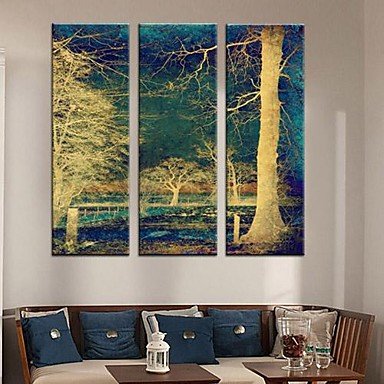 FanVass Stretched su tela paesaggio forestale Set