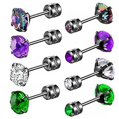 4 Pairs Black 6mm(B)