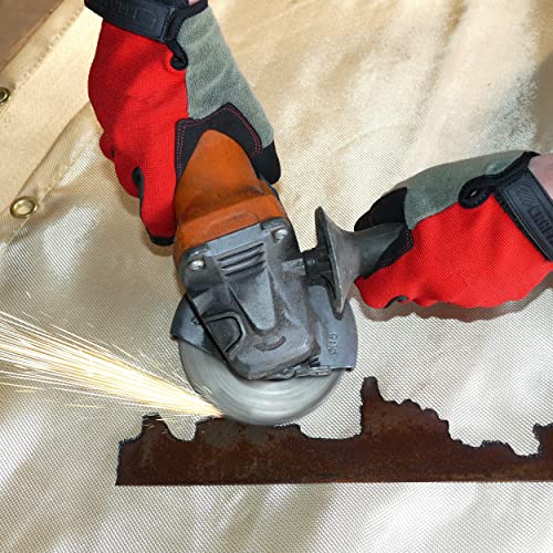 Abn Heavy-Duty Fiberglass Fire Retardant Blanket, 4 X 6Ft – Small Welding Fireproof Thermal Resistant Insulation #TOP3