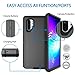 Bisbkrar Case for Samsung Galaxy Note 10 Plus 5G, [Military Grade] Shockproof Protective, Heavy Duty Bumper Phone Cover for Note 10 Plus 6.8 Inch(with Belt Clip) (Black)