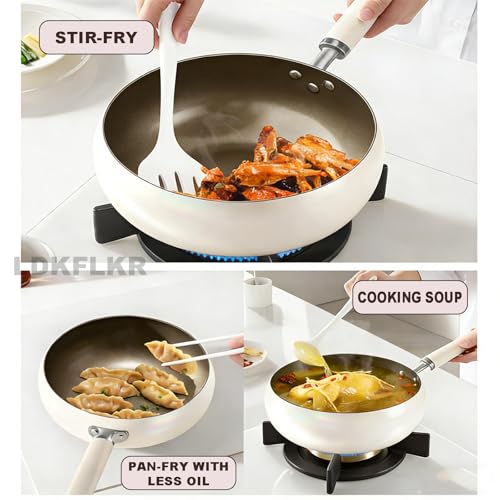 Wok rectangular de titanio 24 cm con tapa miniatura 5