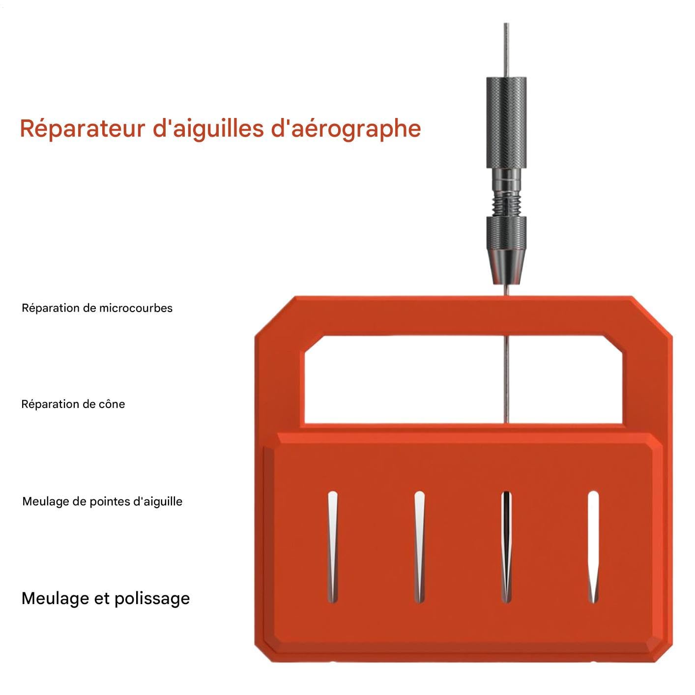 Affilacoltelli per aerografo | Ago Aerografo Restauratore - Affilatrice manuale per salone di parrucchiere riparazione auto modello decorazione torta trucco